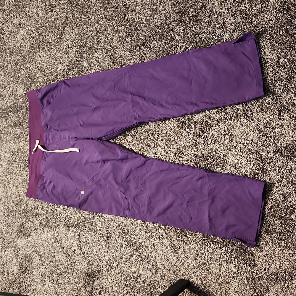 Figs large petite Heather purple pants